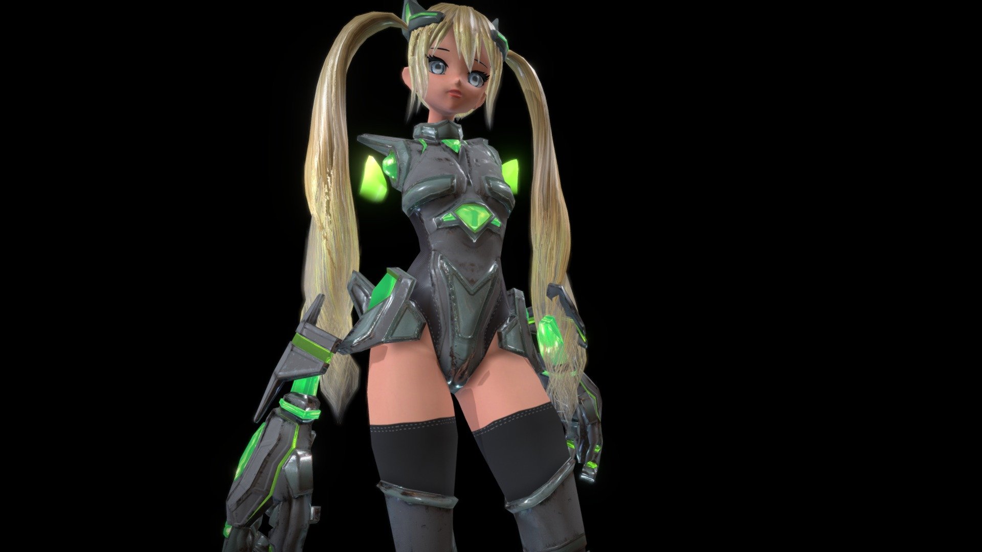 Robot Girl 3d model