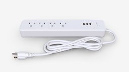 Power strip USA with USB ports