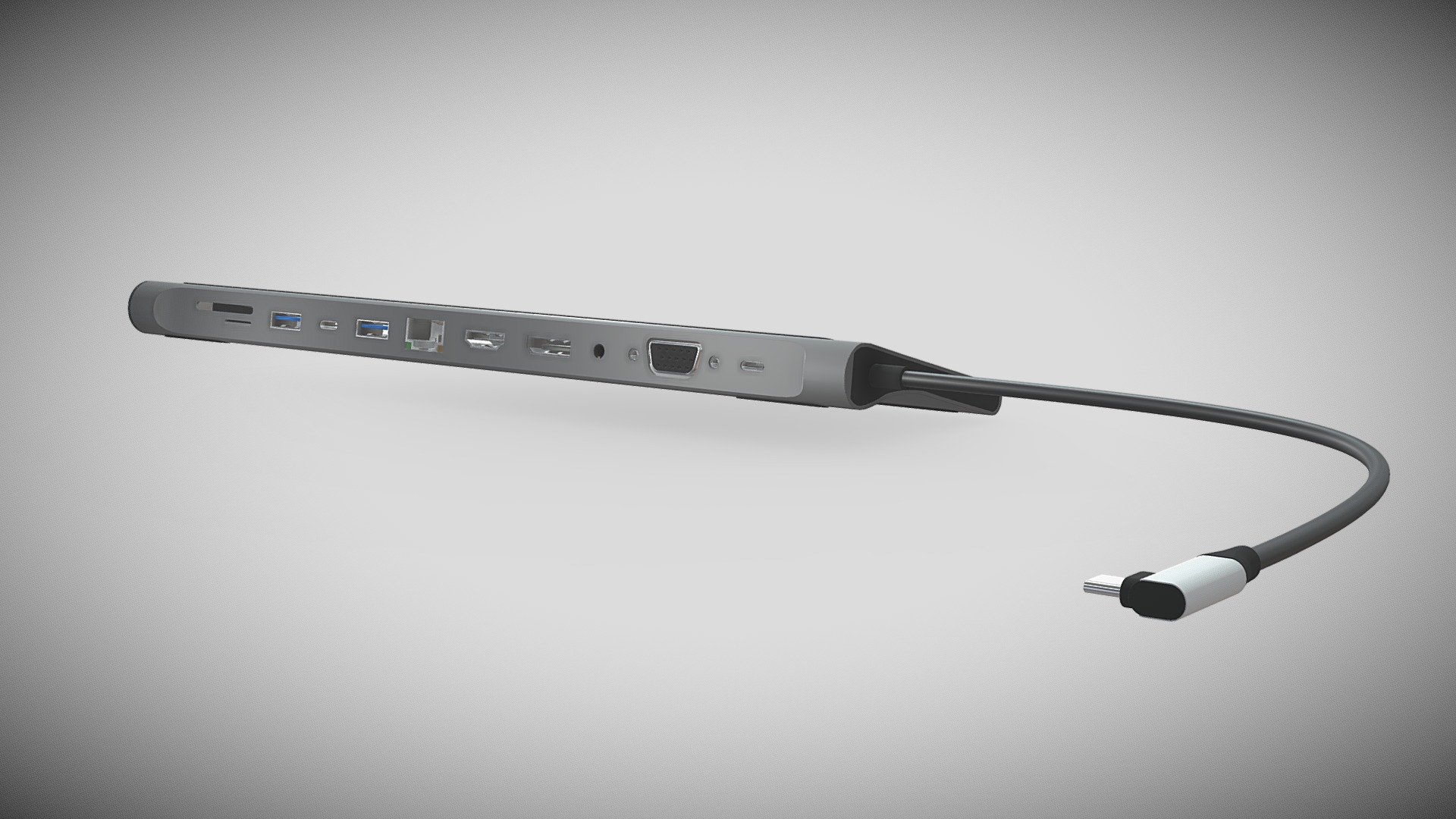 USB-C Multiport Hub 3d model