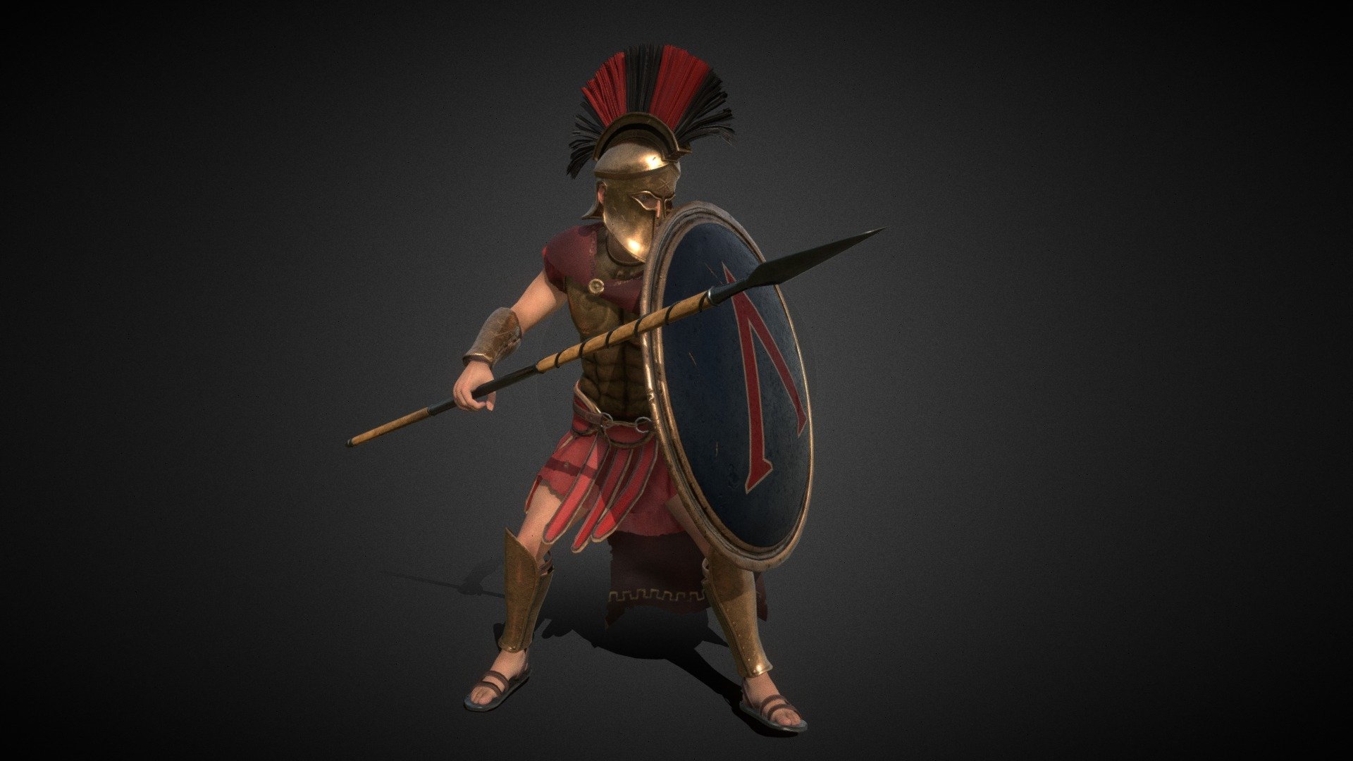 Hoplite / Spartan Hoplite 3d model