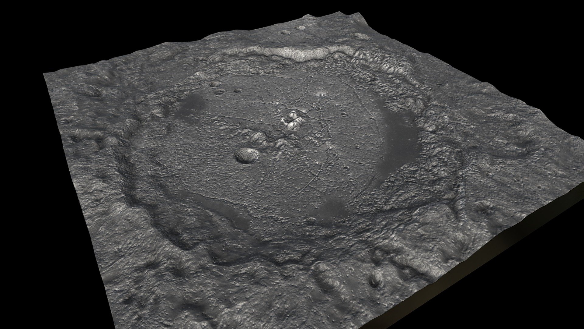 Humboldt (Crater on the Moon) 3d model