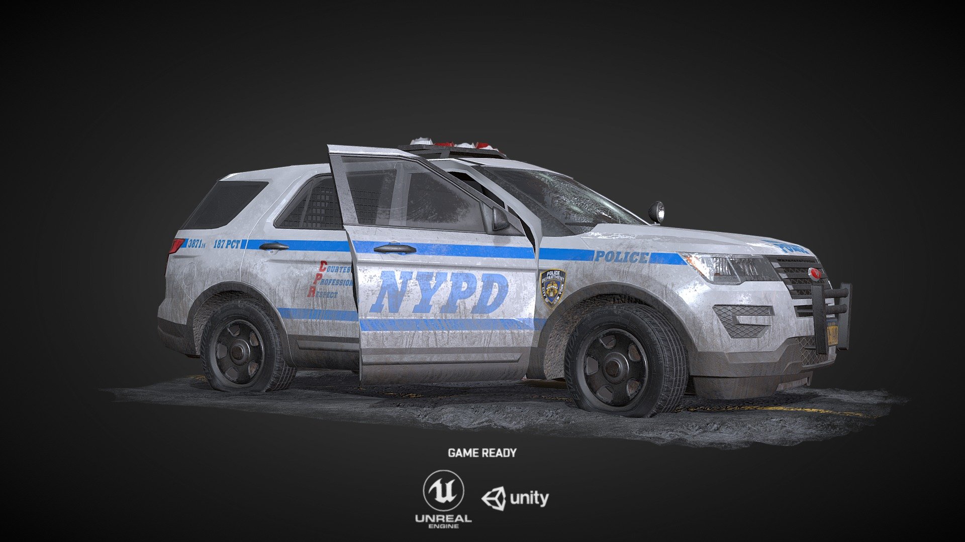 NYPD Prop Police Car 3d model