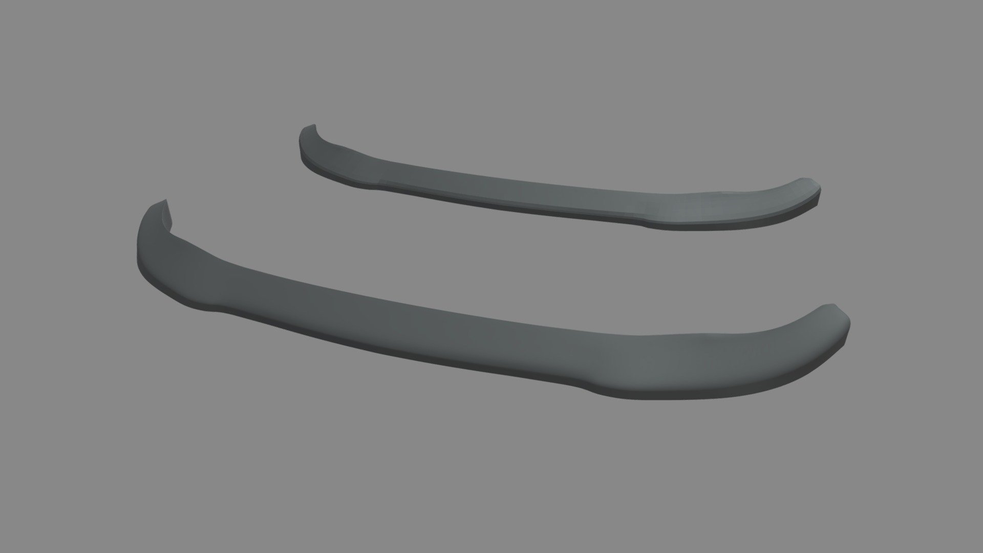 Front Bumper Lip Car 02 3d model