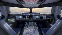 Airbus A380 Cockpit Flight Deck