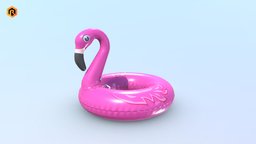 Inflatable Pink Flamingo Toy