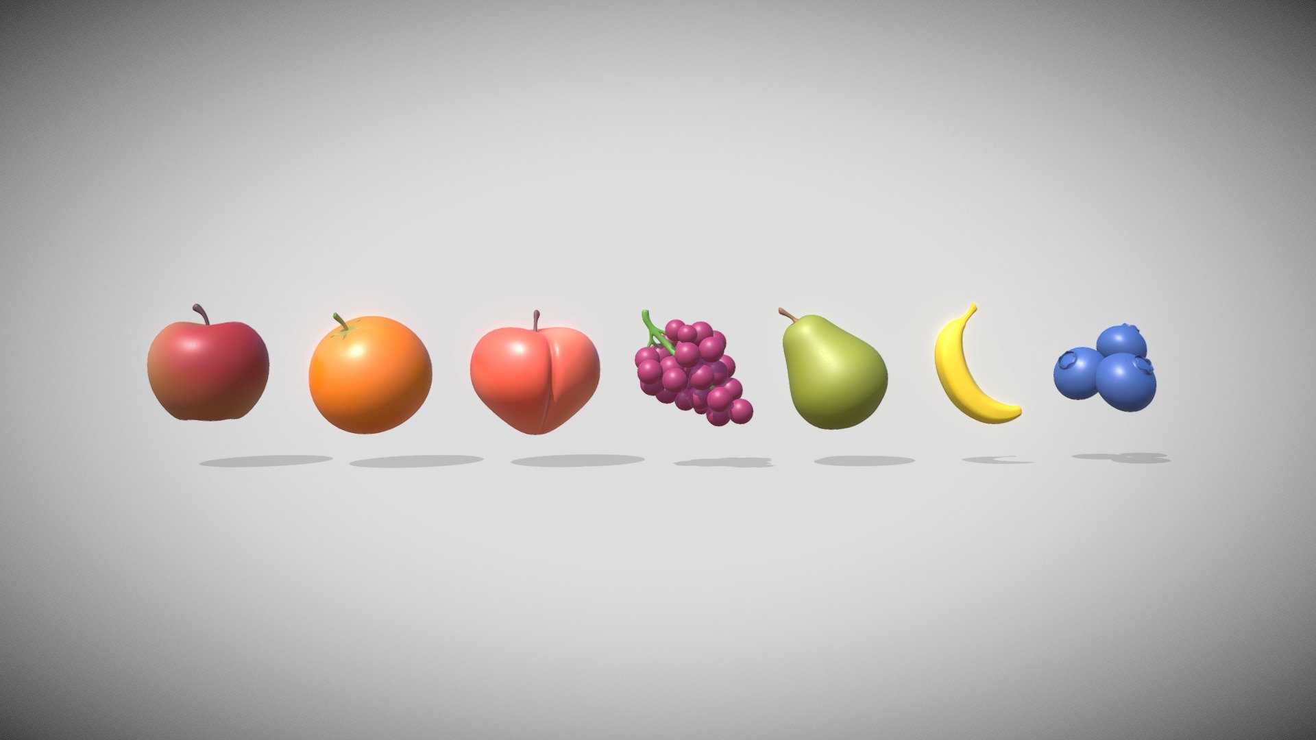 Fruits 3d model