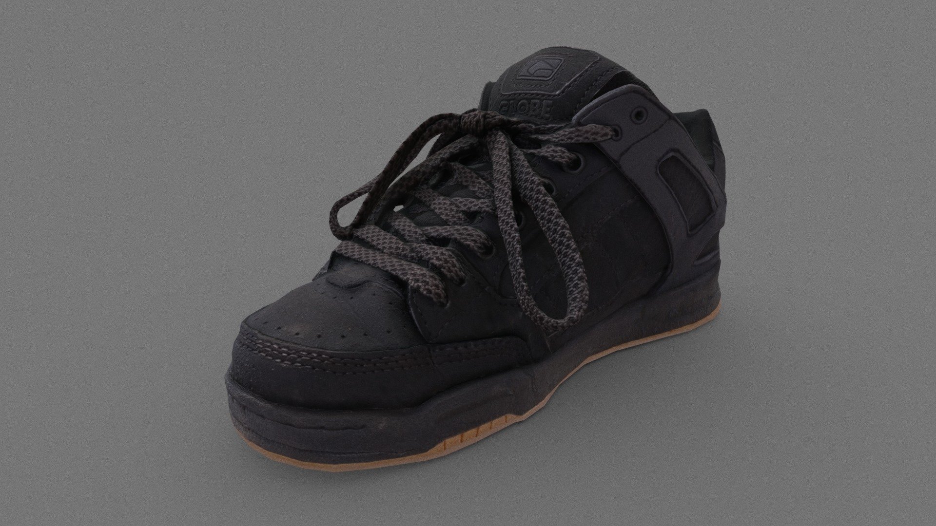 Black sneakers 3d model