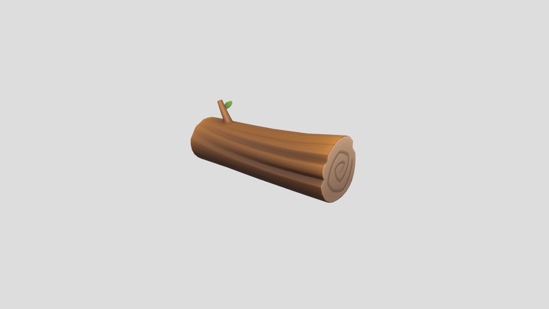 Low Poly Log 001 3d model