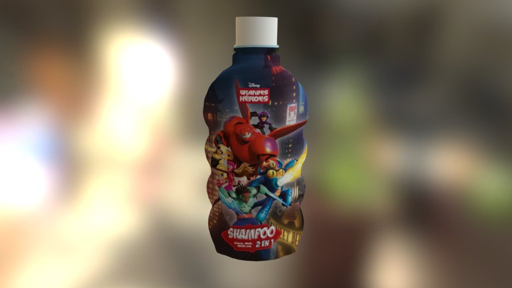 SHAMPOO GRANDES HEROES 3d model