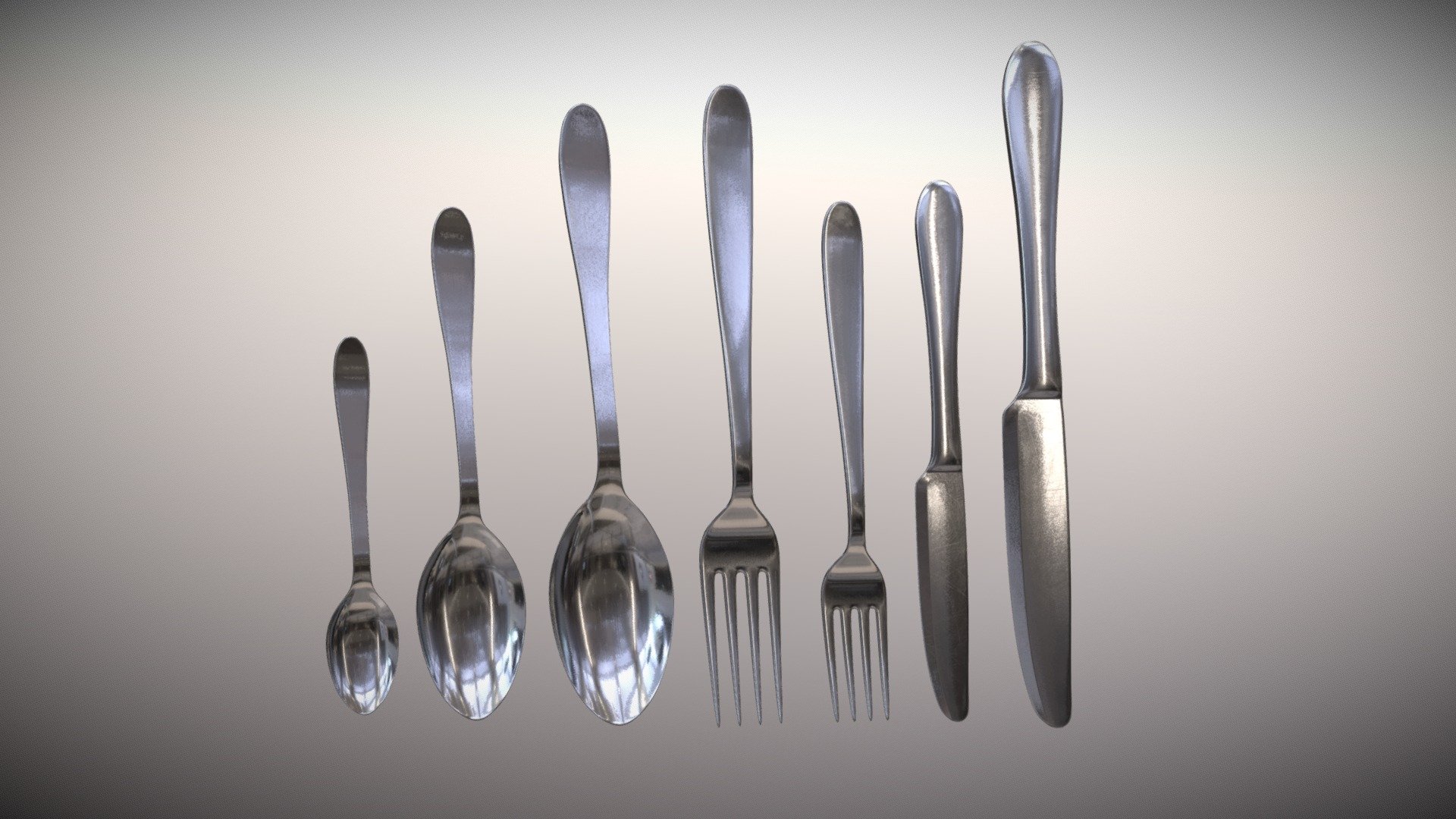 Tableware Cutlery 3d model