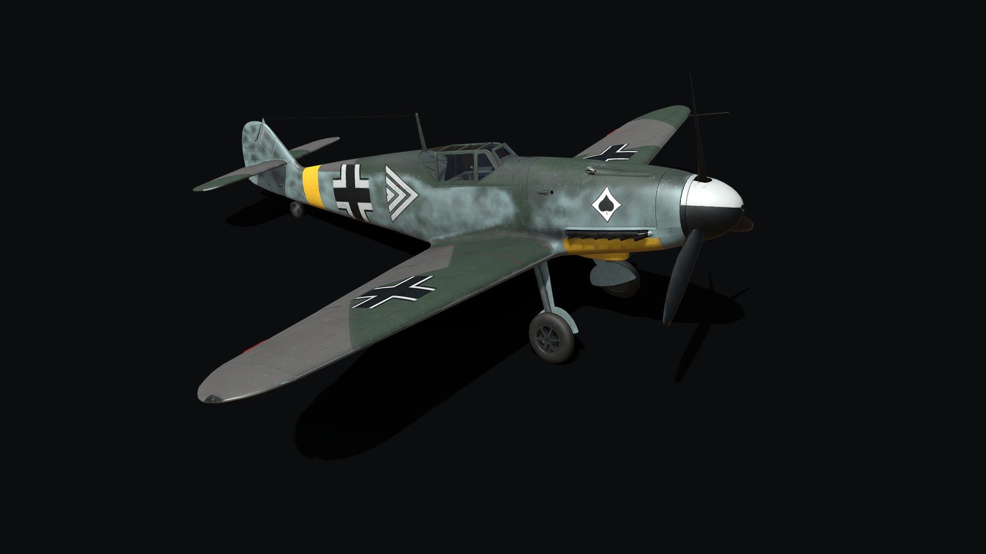 Messerschmitt Bf 109 f-2 3d model