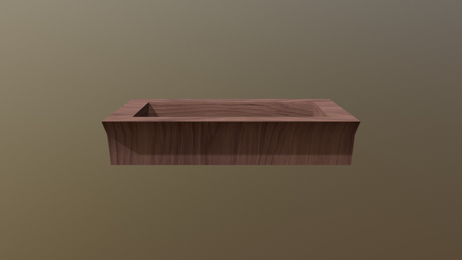 Trough 3d model