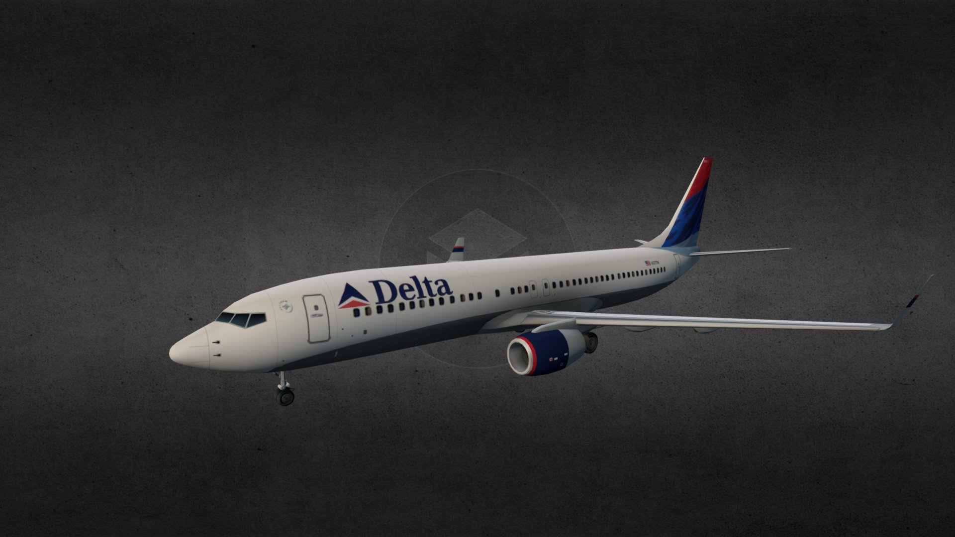 Boeing 737-800 3d model