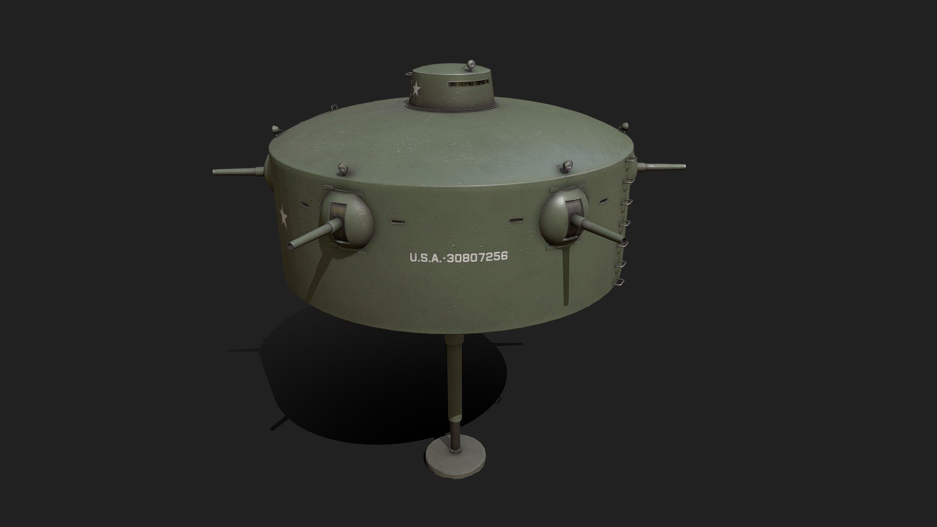 Wallace Leaping Tank 3d model