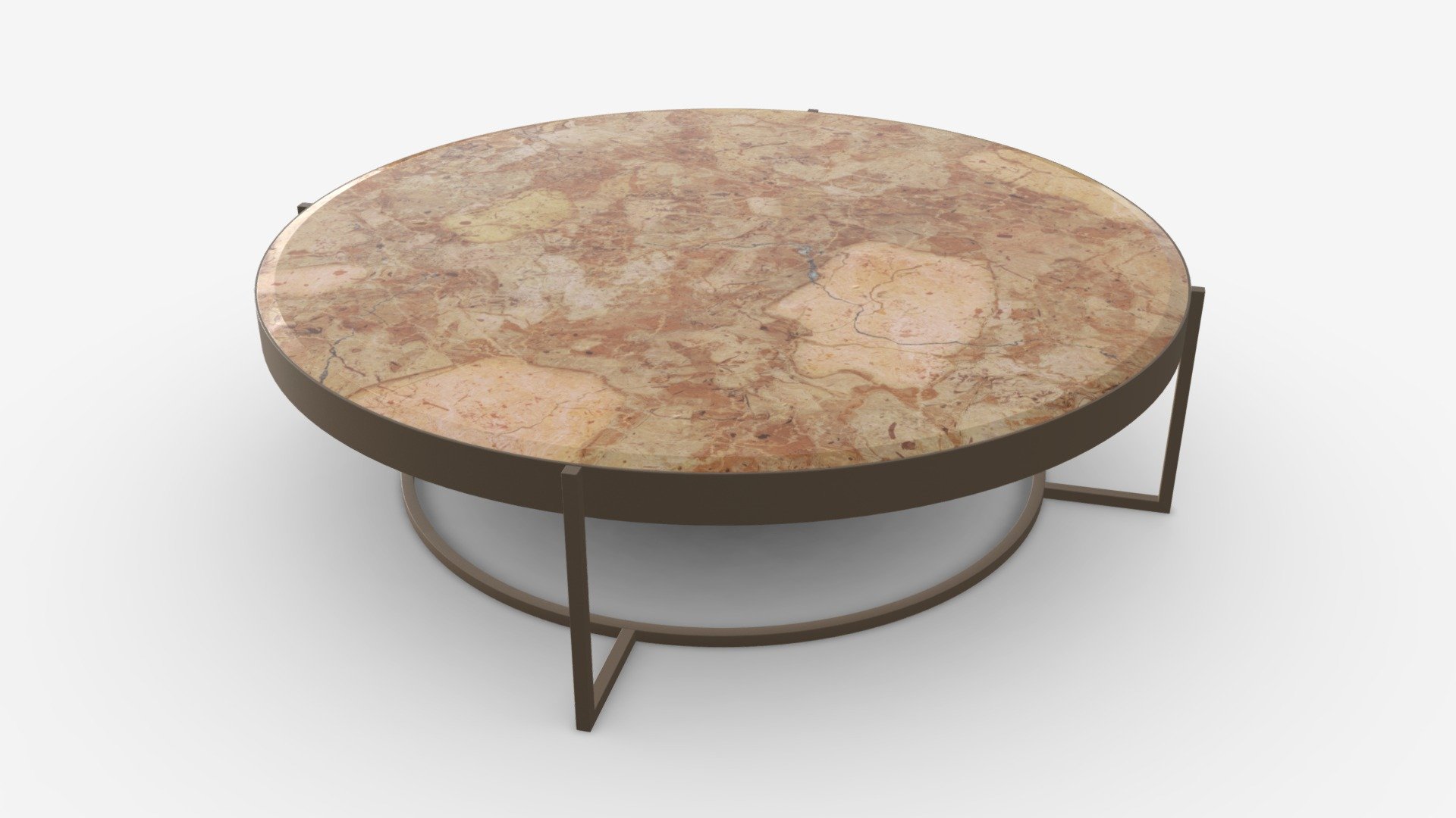 Round coffee table 3d model