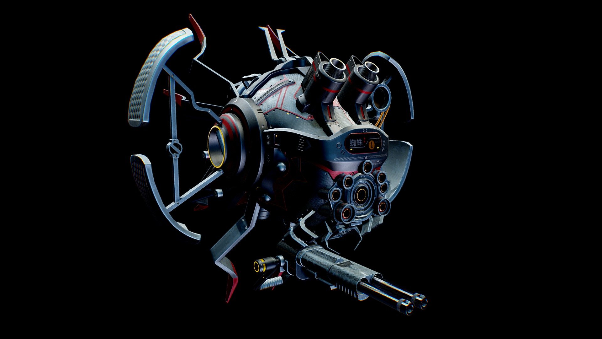 Combat Drone 3d model