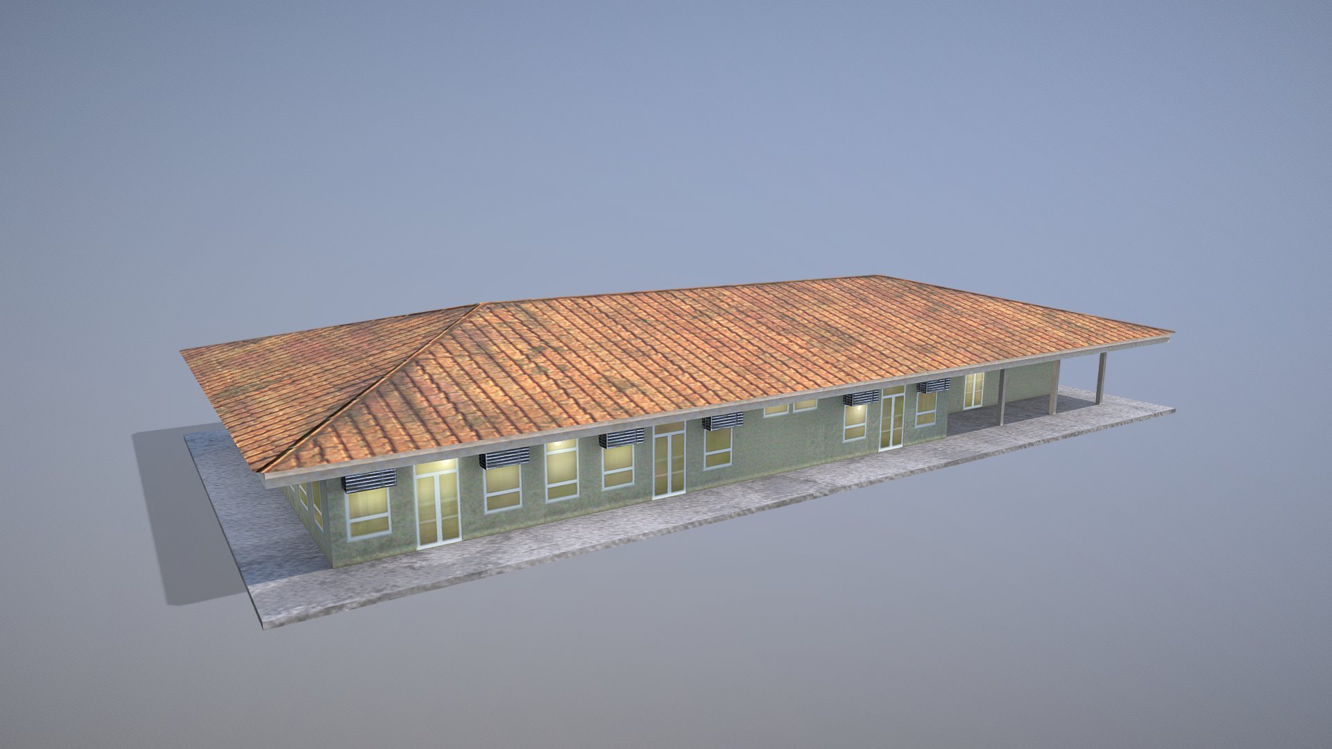 MilitaryBase_PortoVelho_House_01 3d model