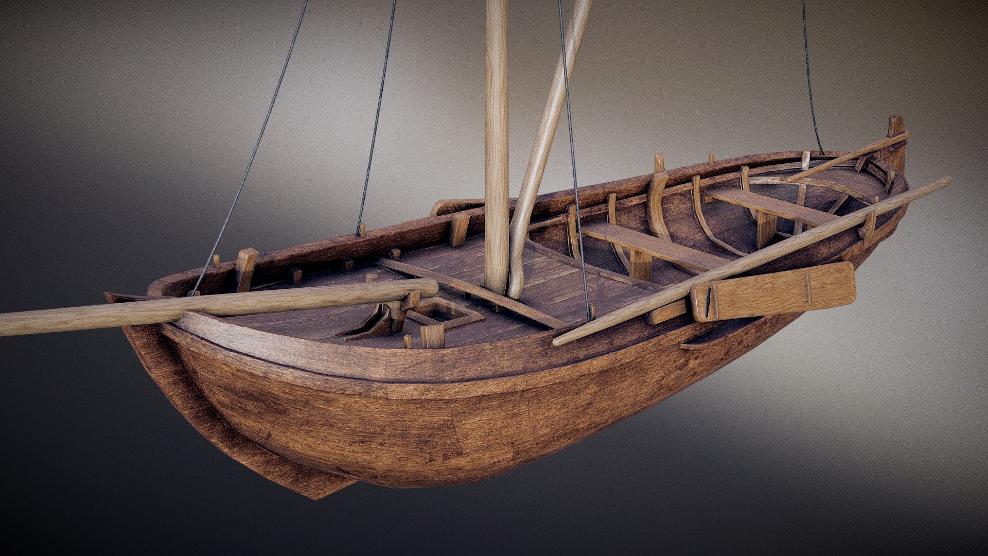 [WIP] 17th Century Dutch Botter 3d model