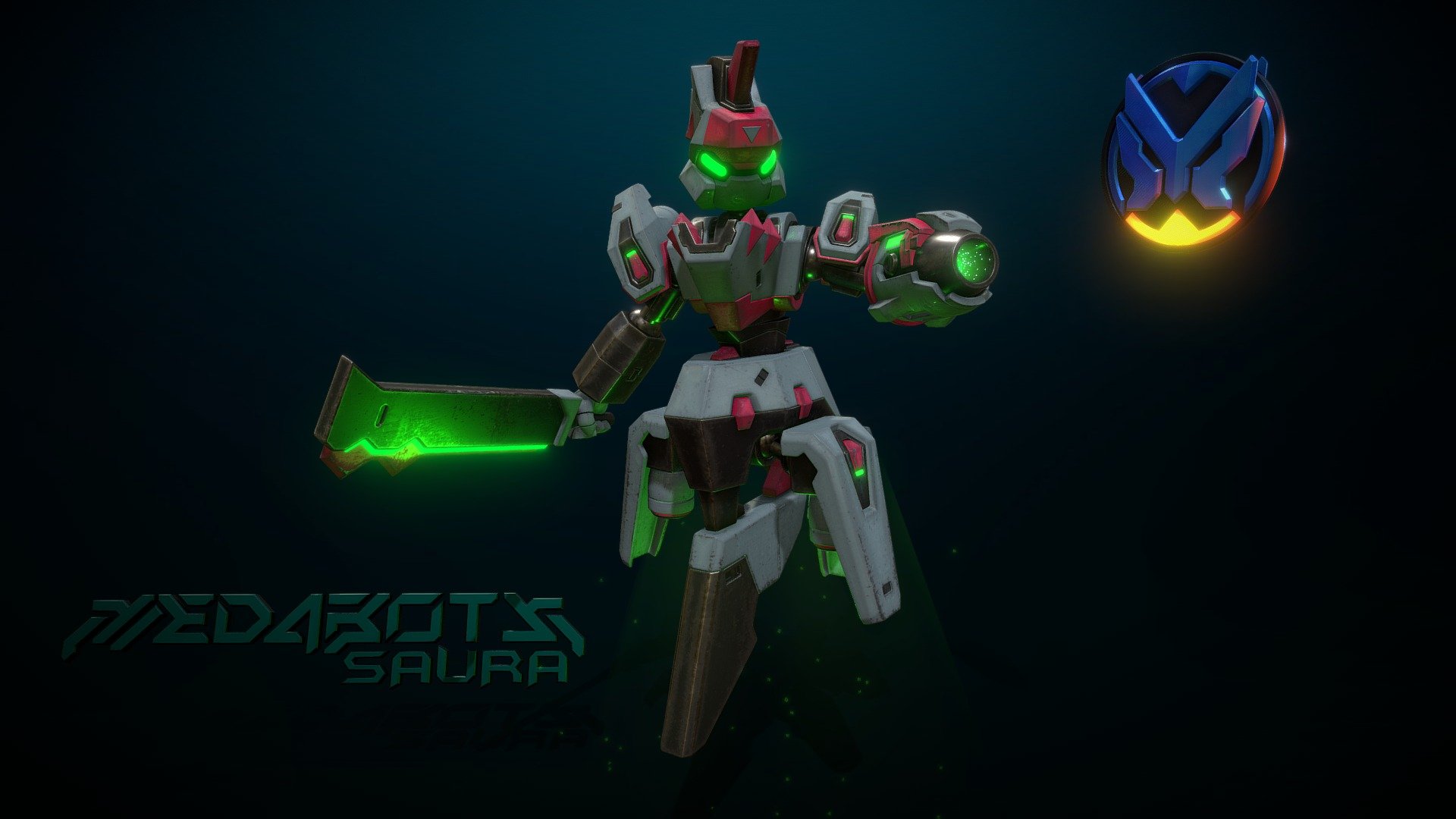 MedaBot SAURA 3d model