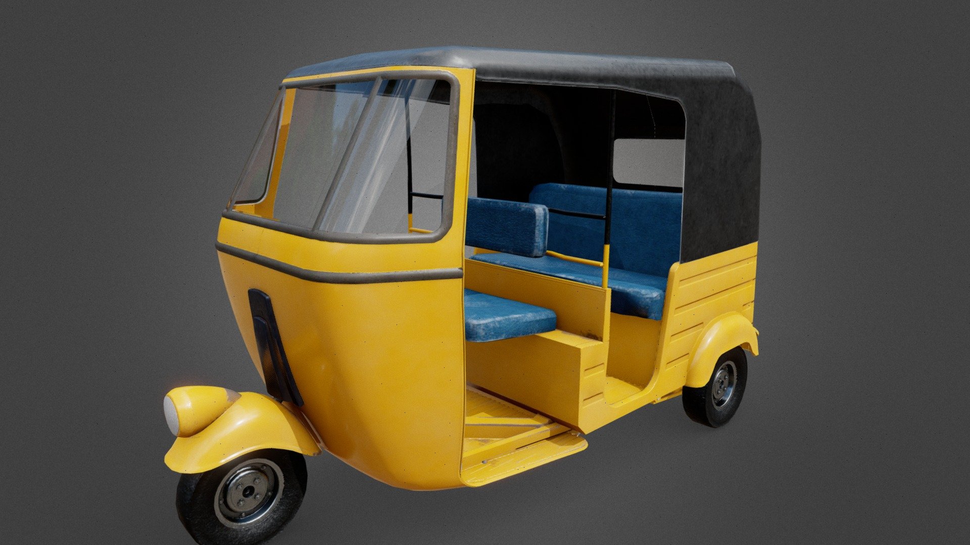 Indian chennai auto rikshaw 3d model