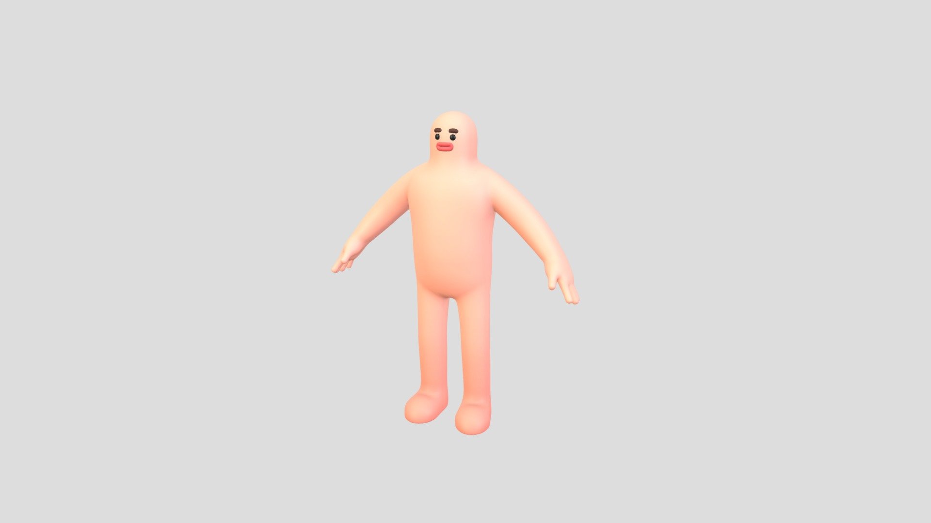 Character219 Cartoon Man 3d model