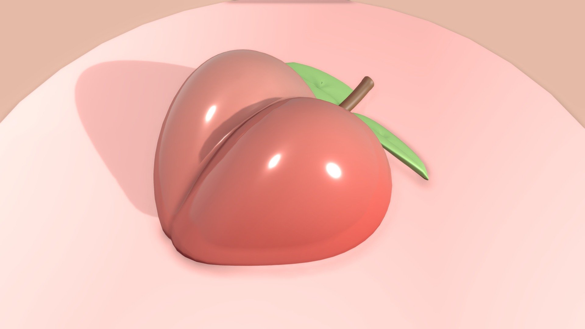 Just peachy 3d model