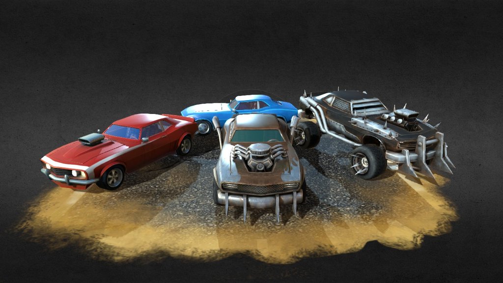 Battle Car Pack 3d model