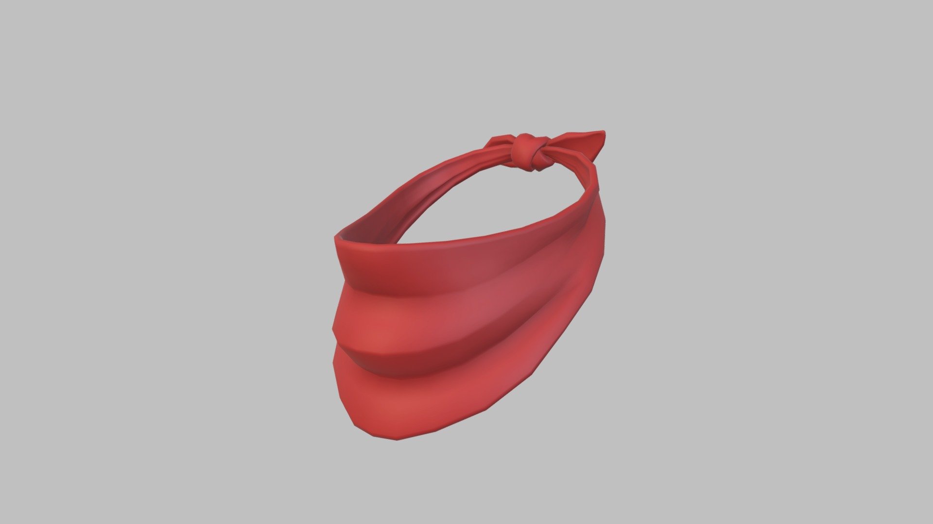 Red Bandana 3d model