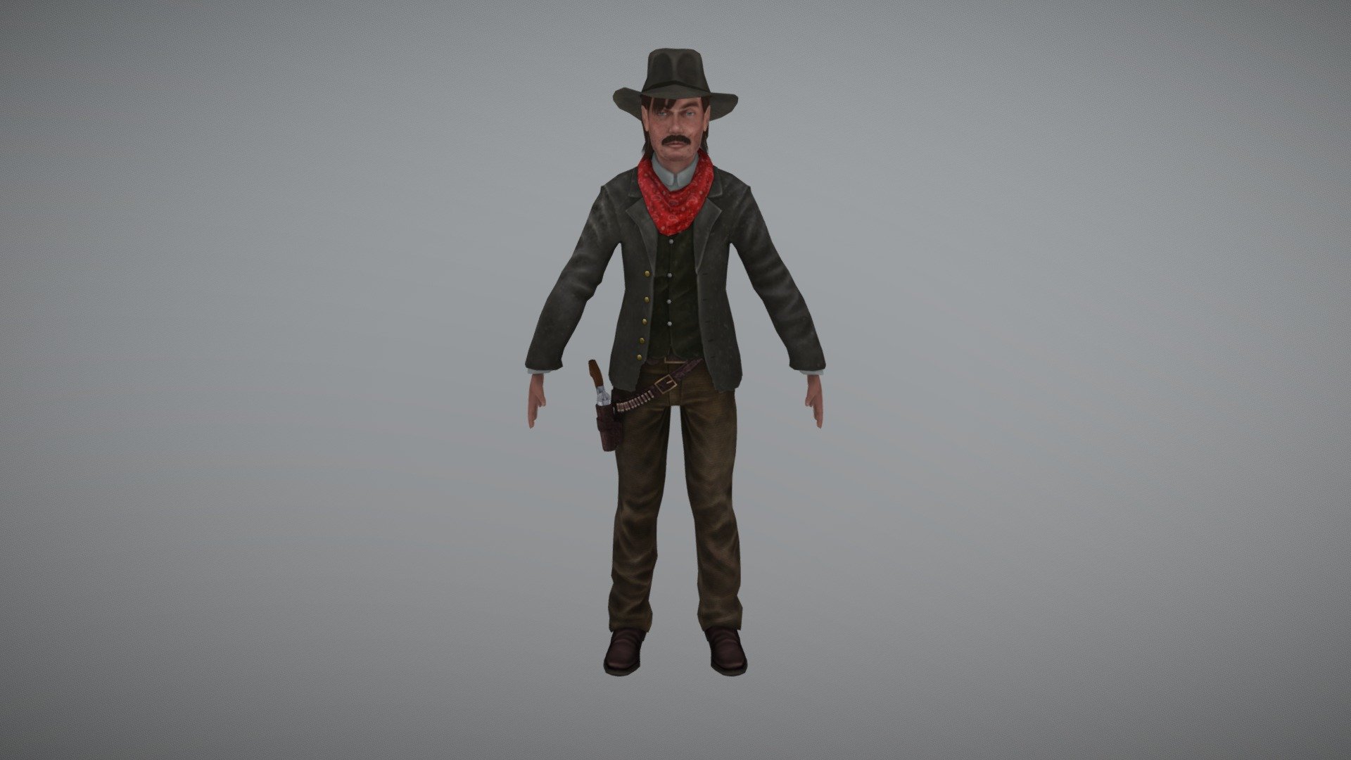 Cowboy 3d model