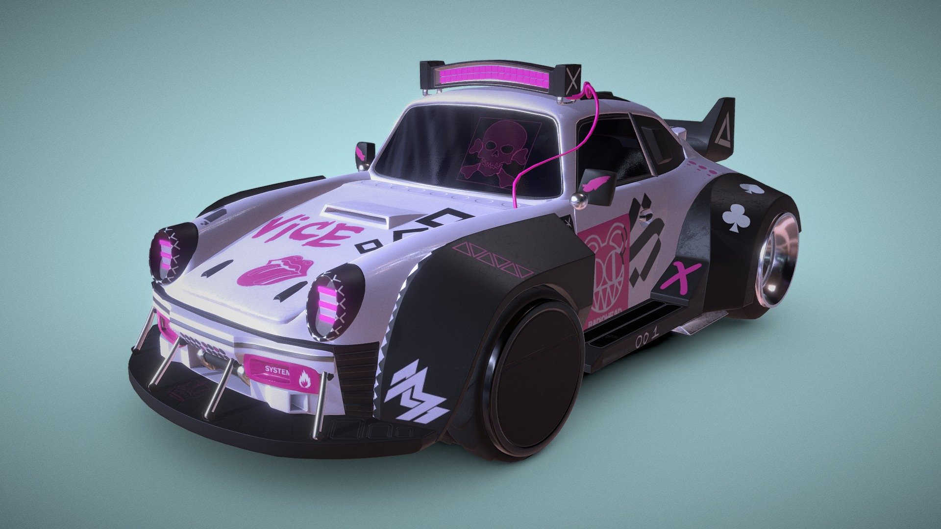 Cyberpunk Car 3d model