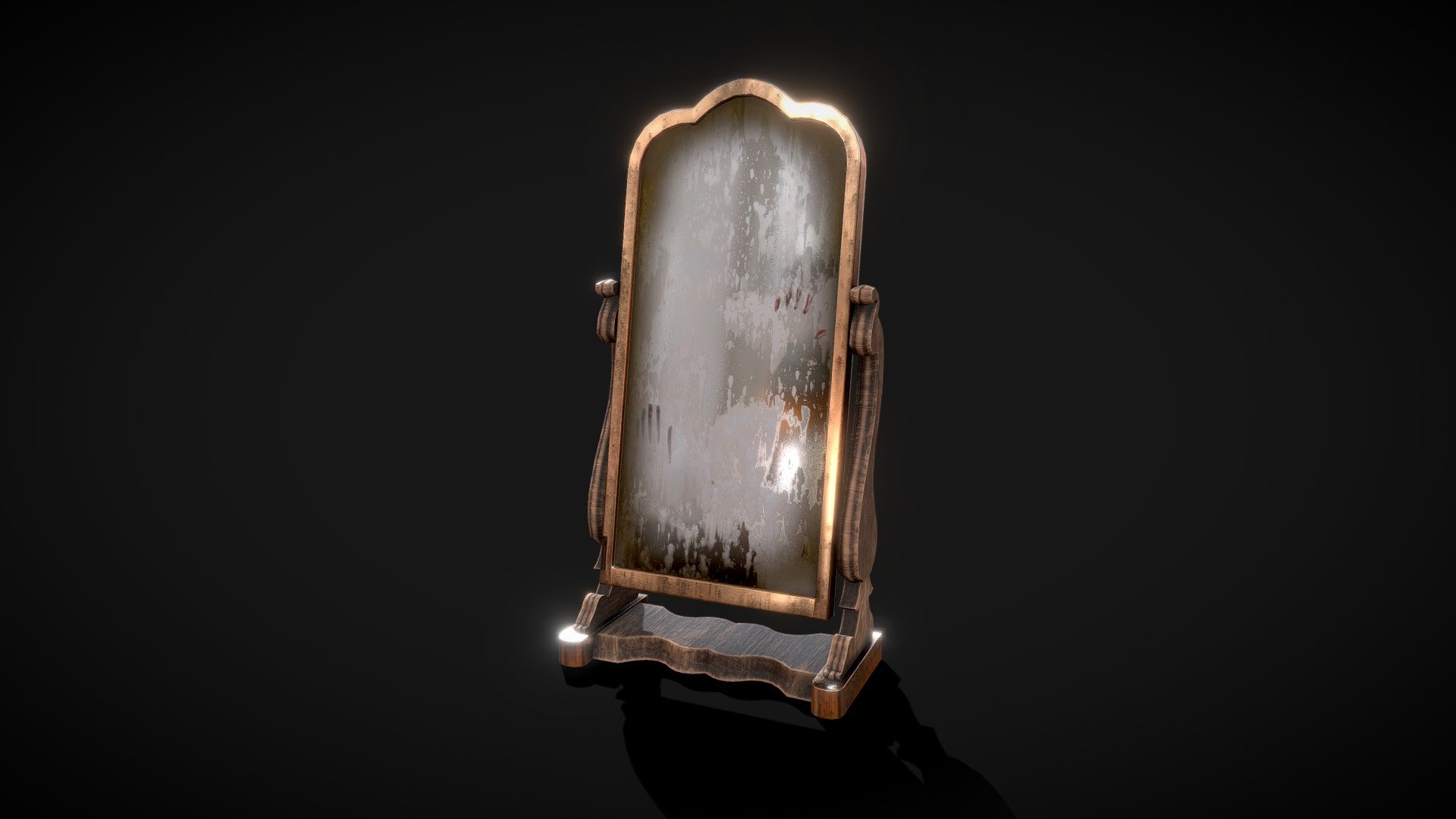 Old Mirror 3d model