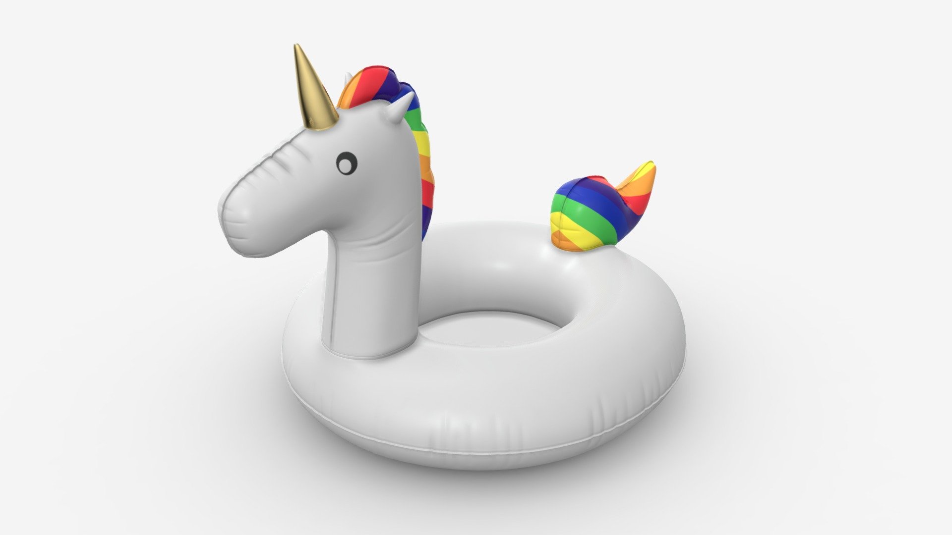 Pool float unicorn 3d model