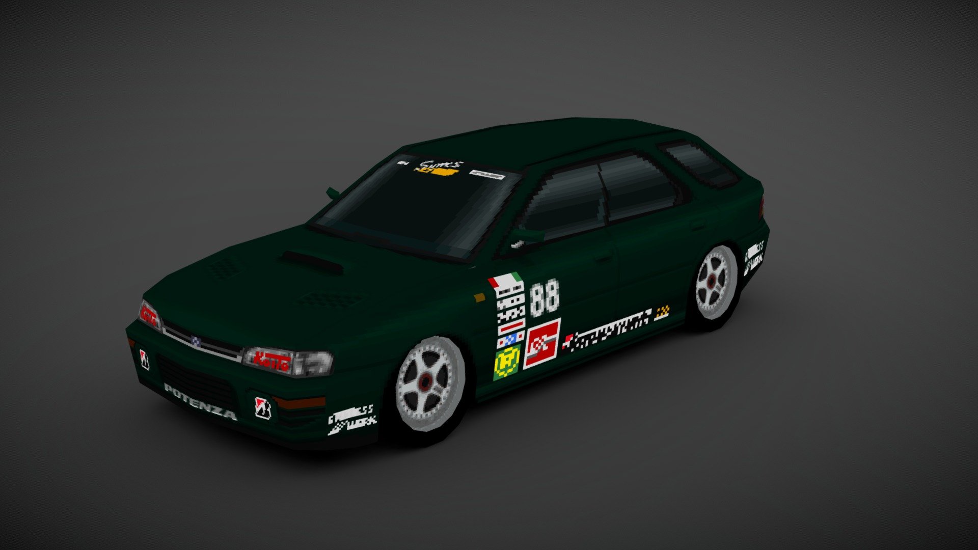 1994 Syms Subaru Impreza Wagon JTCC 3d model