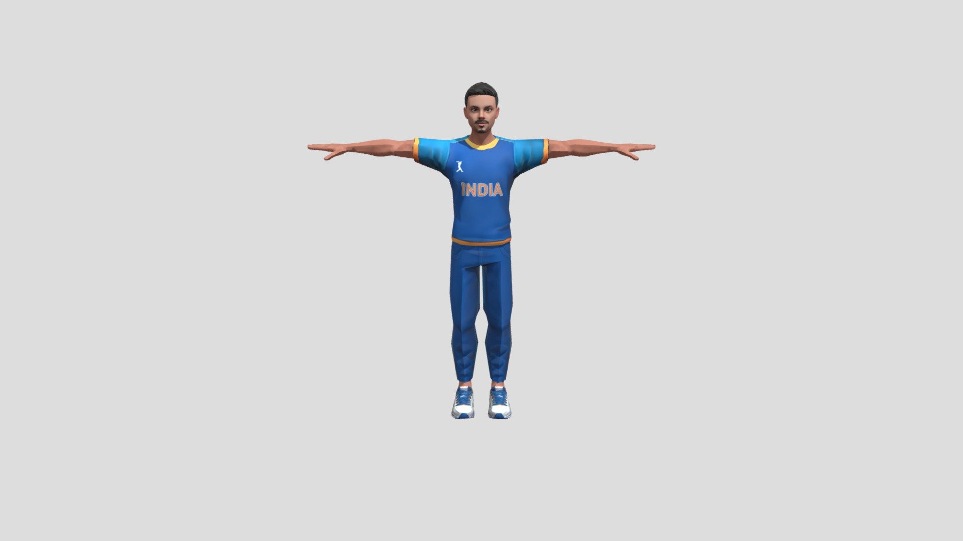 indian male character 3d model