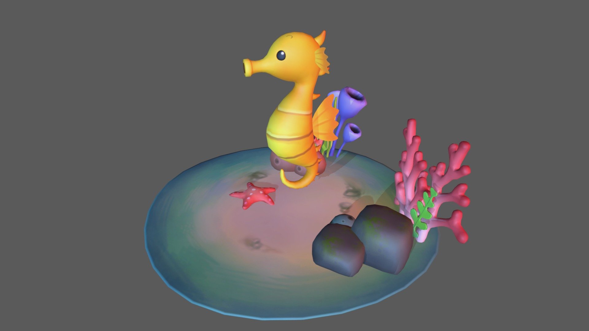 under the sea 4 3d model