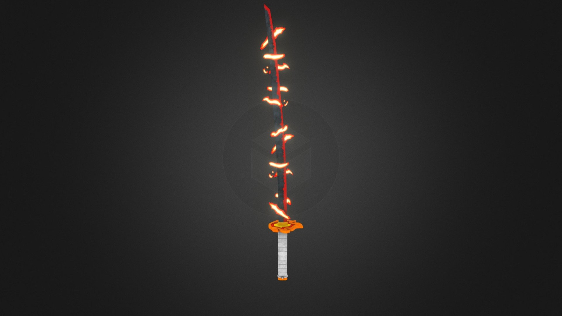 Rengoku Katana 3d model