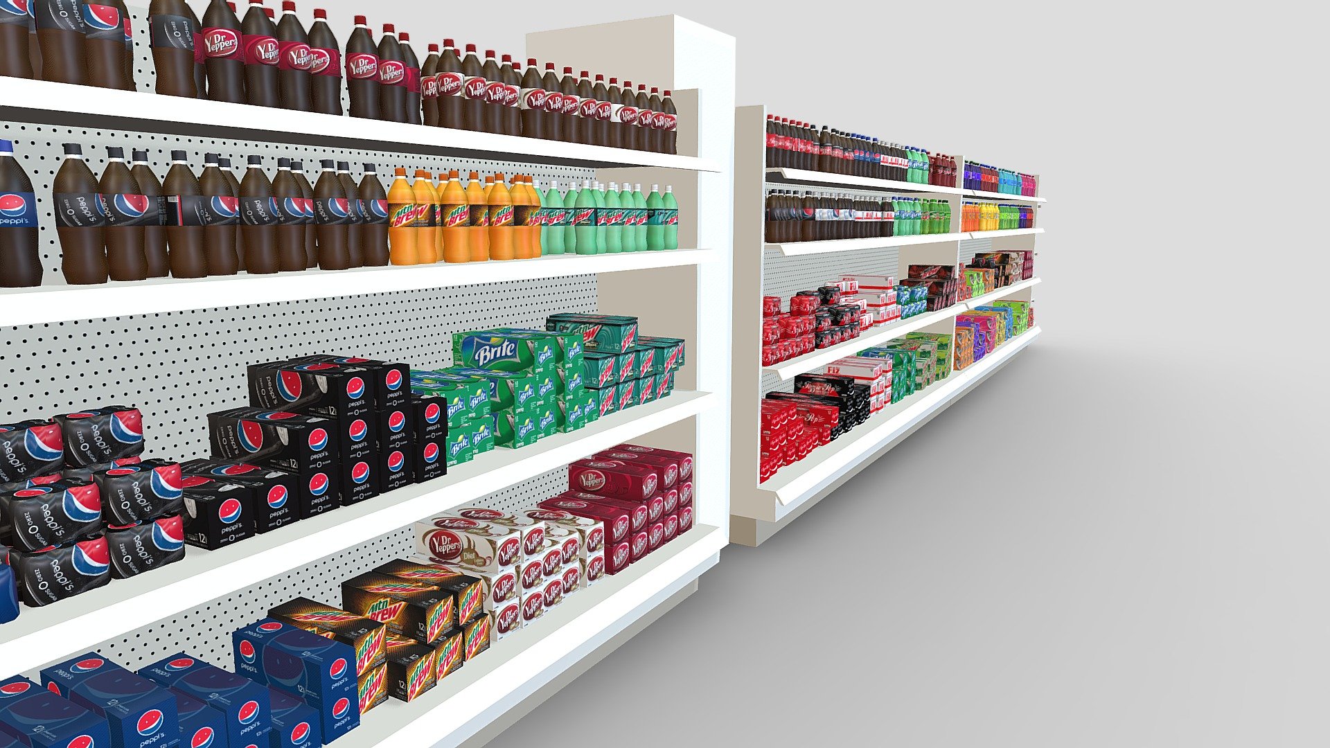 Soda Aisle 3d model