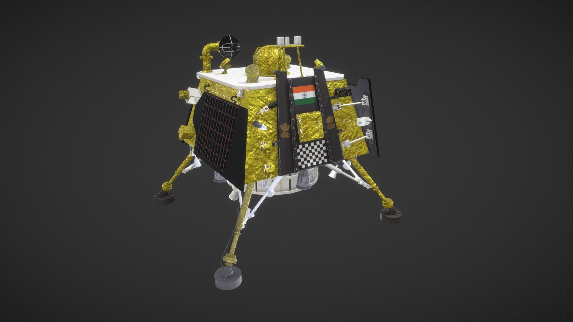 Chandrayaan-3 Vikram Lander 3d model