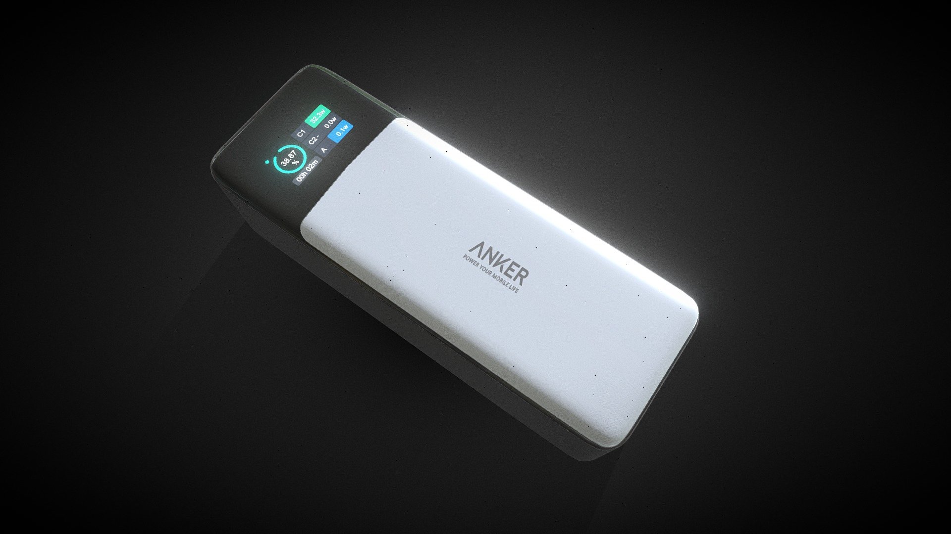 Anker Power Bank 3d model