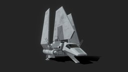 Low Poly Star Wars Lambda Shuttle