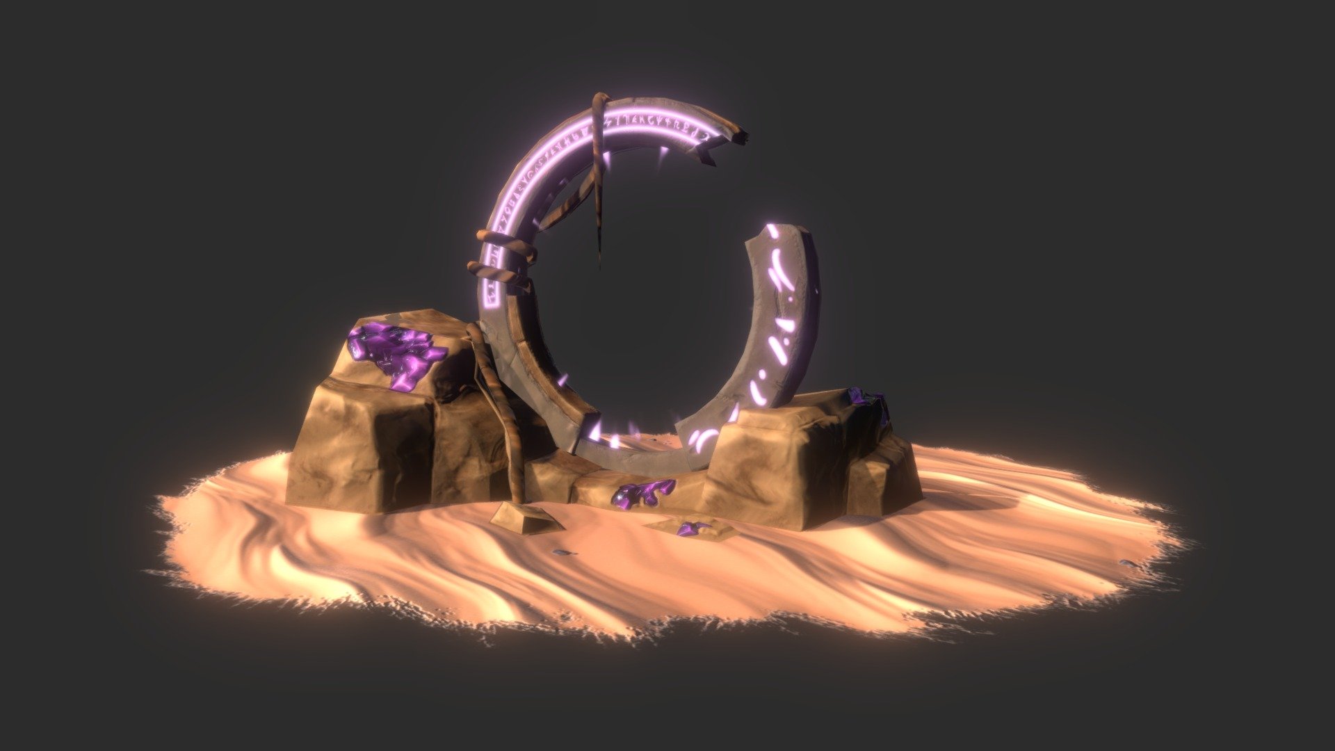 Portal Stylized 3d model