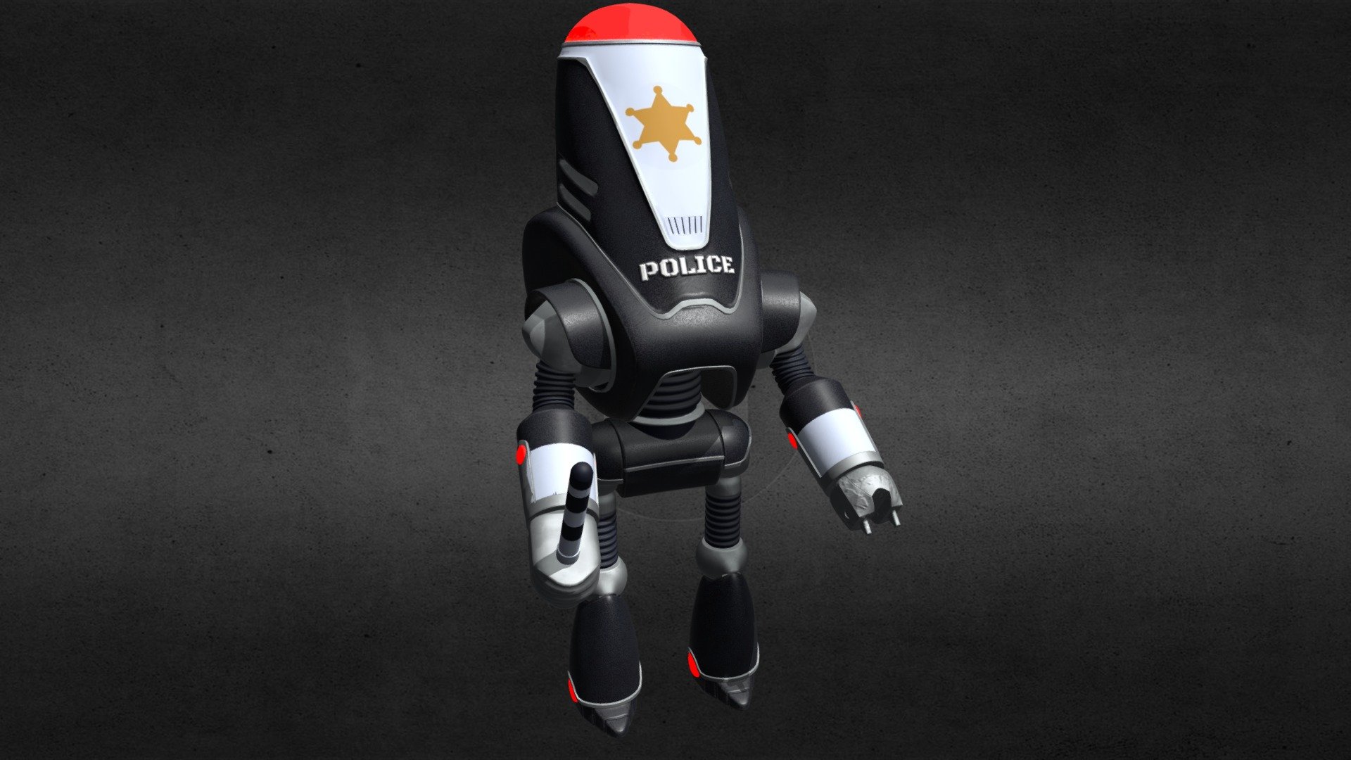 Protectron police 3d model