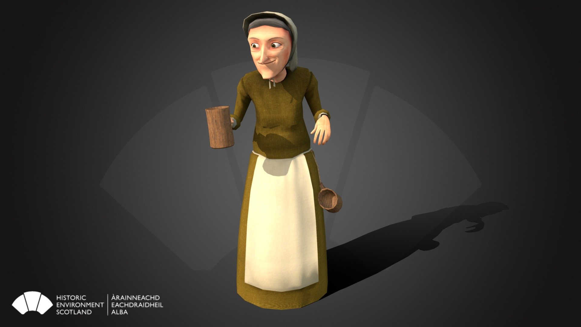 Isabel the Alewife, Caerlaverock Castle Quest 3d model