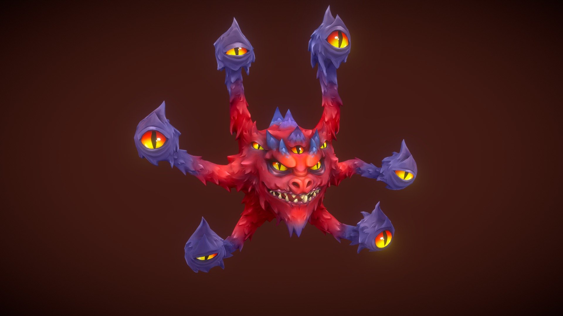 Stylized Demon Watcher 3d model