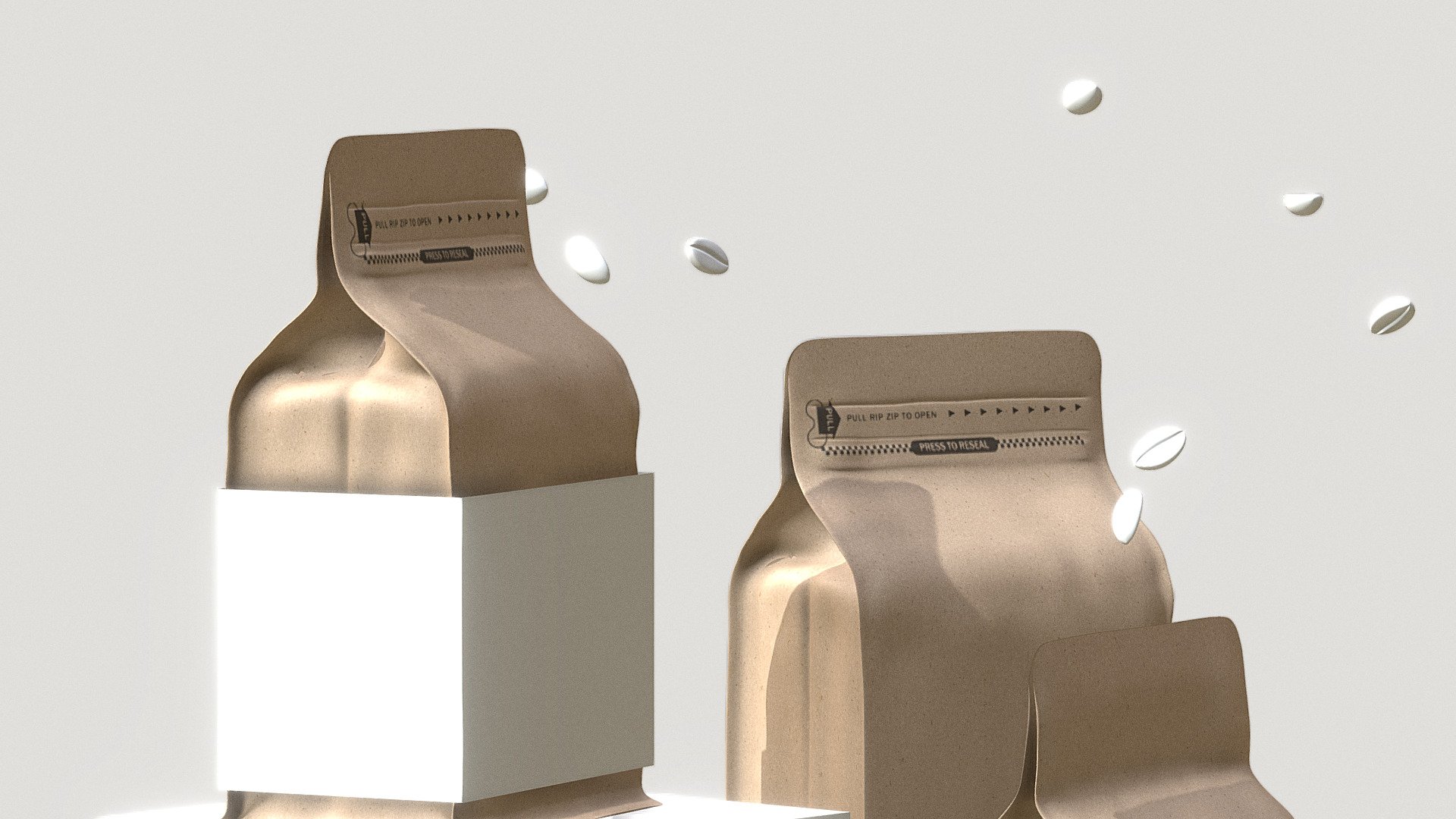 coffee bag 3d model