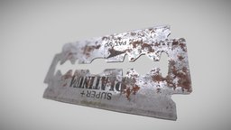 Rusty razor blade