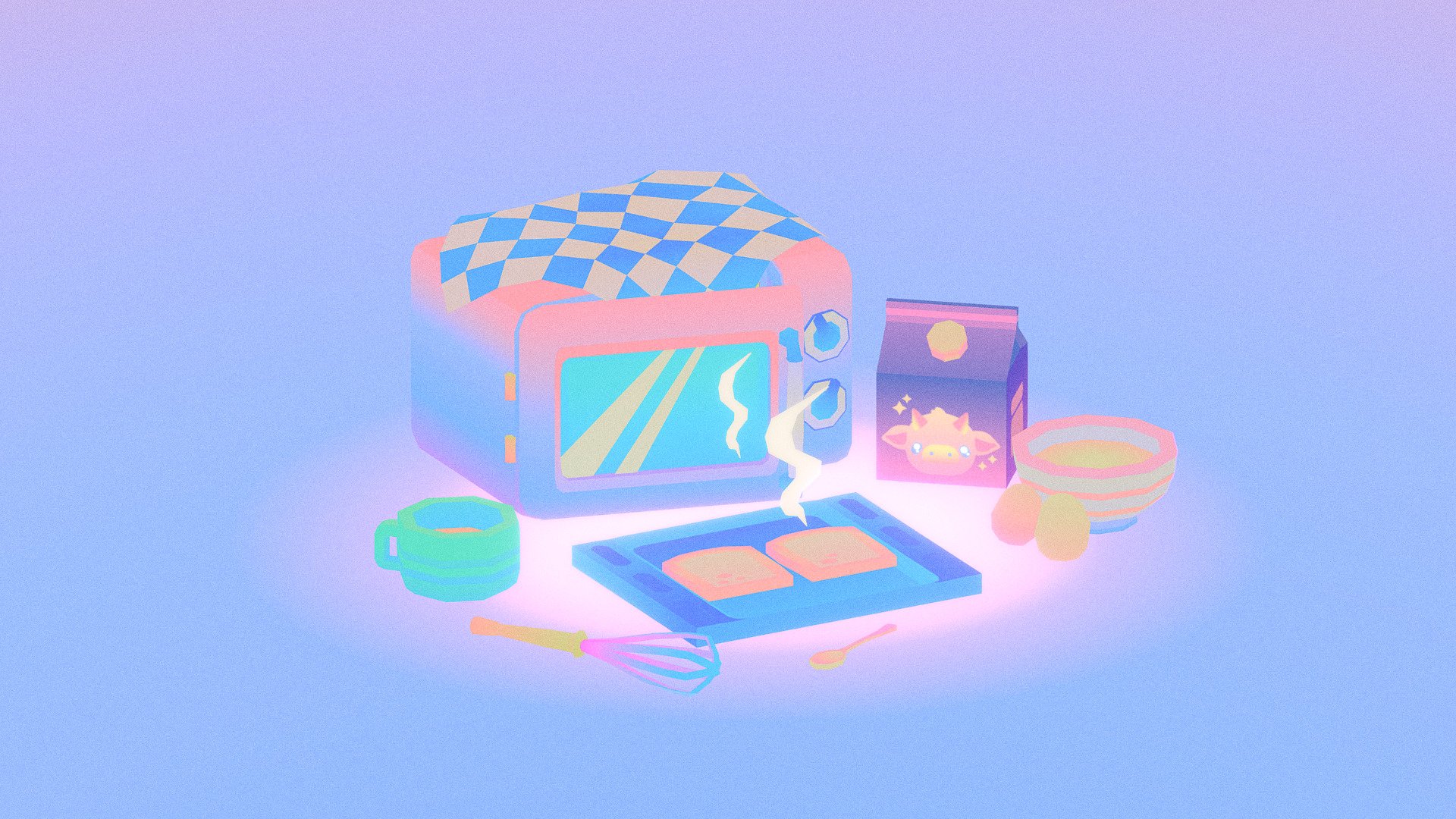 breakfast 3d model