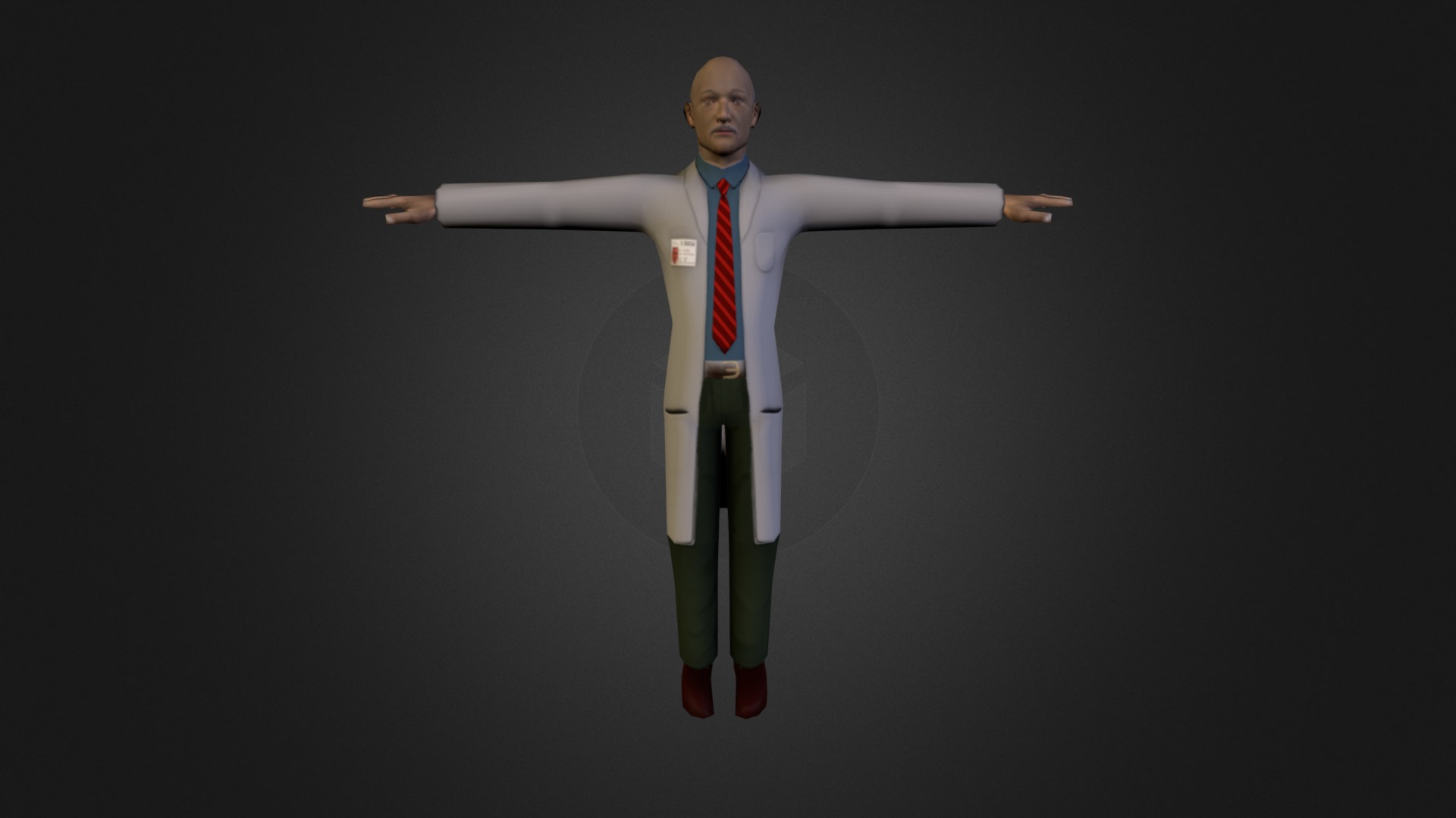 Scientist 3d model