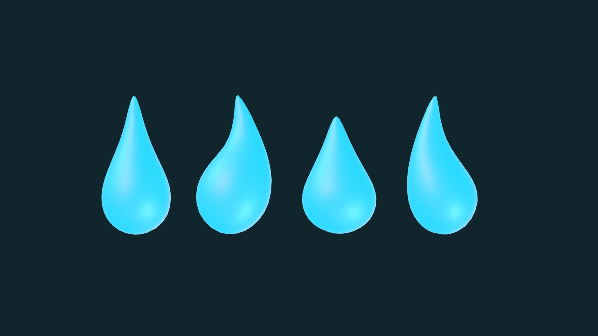 Water Drop 3d model