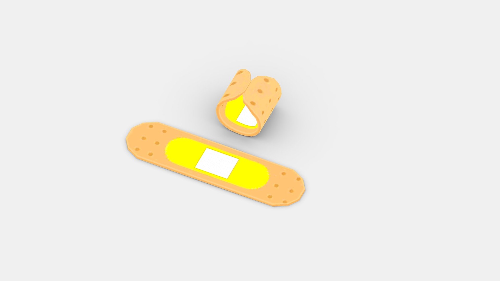 Cartoon Band-Aid 3d model